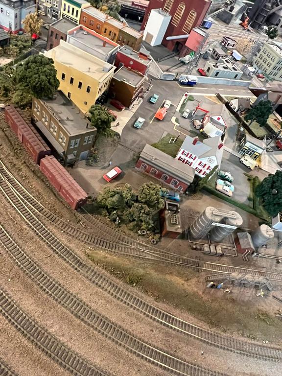 Birds-eye view of the Overbrook neighborhood scene